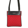 Gucci Black Red Color Gg Canvas Leather Handbag Shoulder Bag (Pre-Owned)