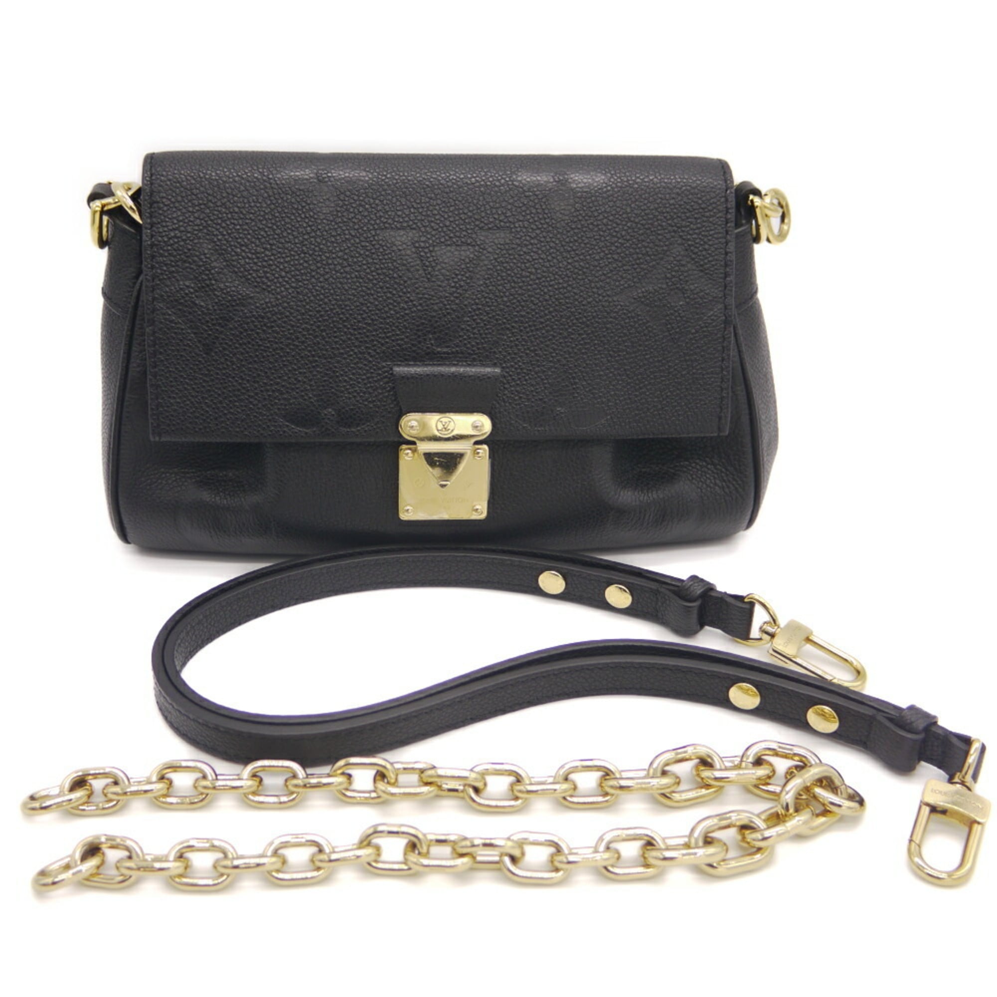 Louis Vuitton Black Monogram Empreinte Shoulder Bag