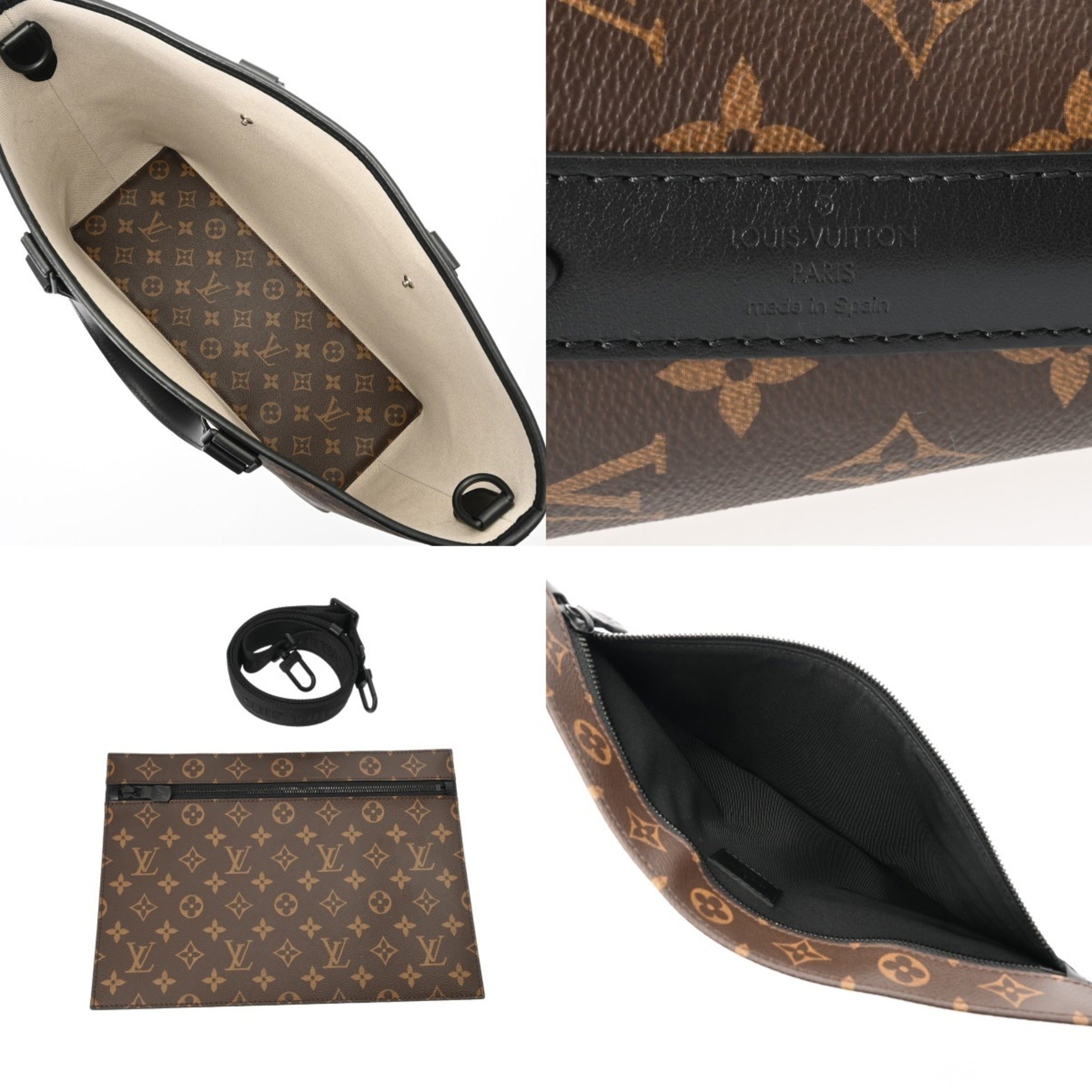 Louis Vuitton Monogram Macassar Brown Monogram Macassar Noir Tote Bag