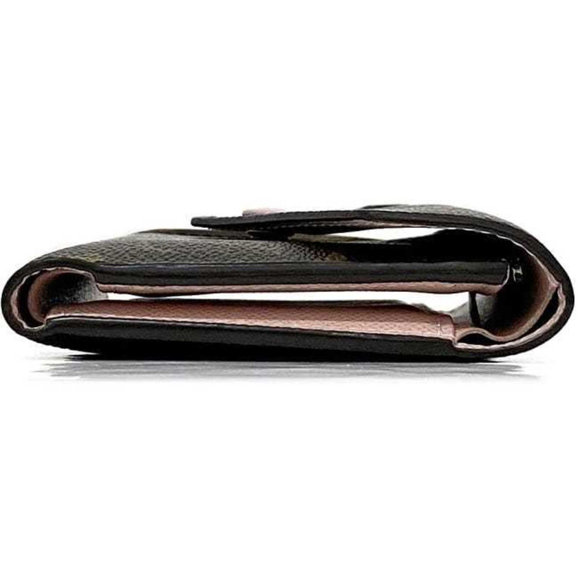 Louis Vuitton Brown Monogram Pink Rose Ballerine Monogram Wallet (Tri-Fold)