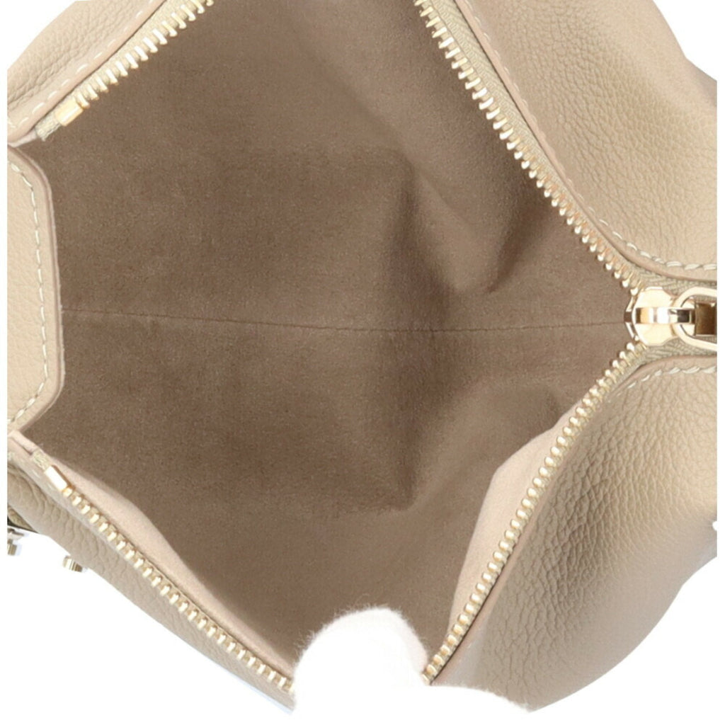Louis Vuitton Beige Taupe Leather Shoulder Bag