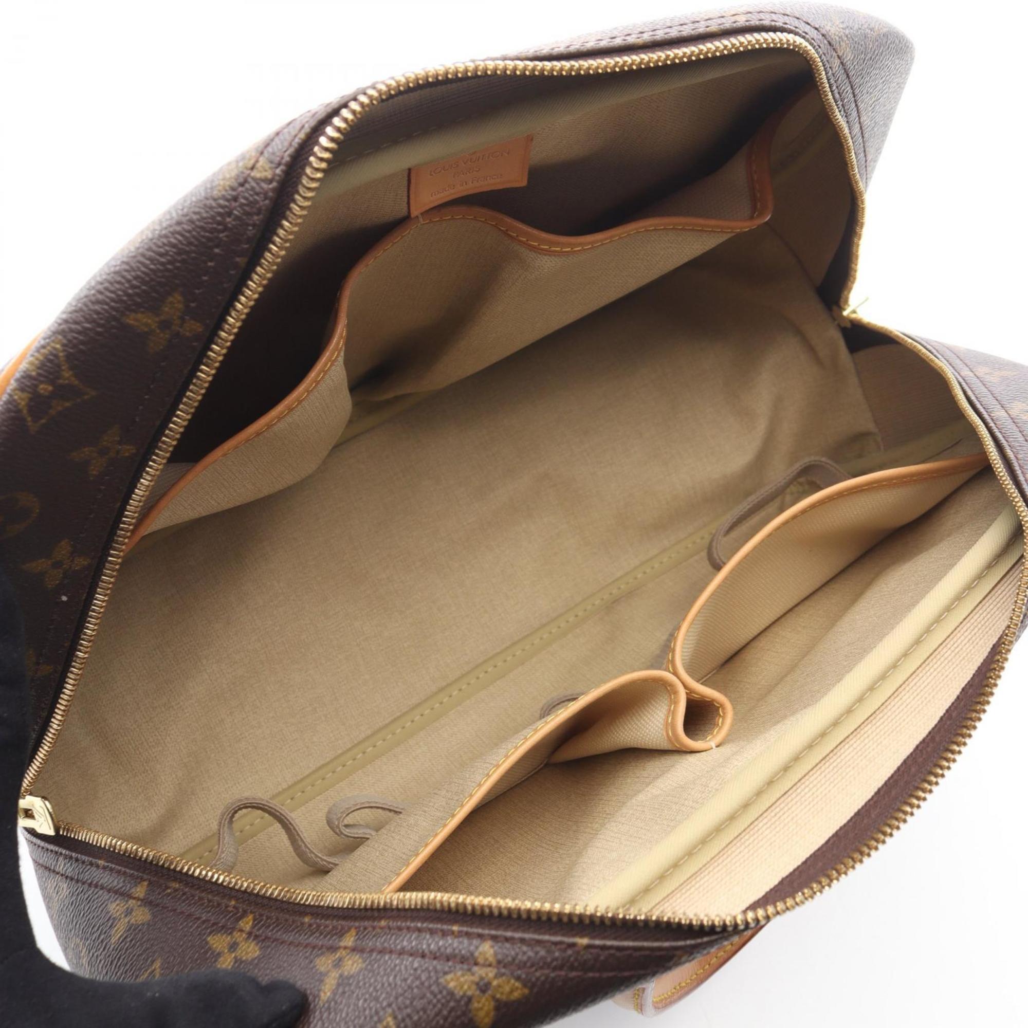 Louis Vuitton Brown Monogram Coated Canvas Leather Handbag
