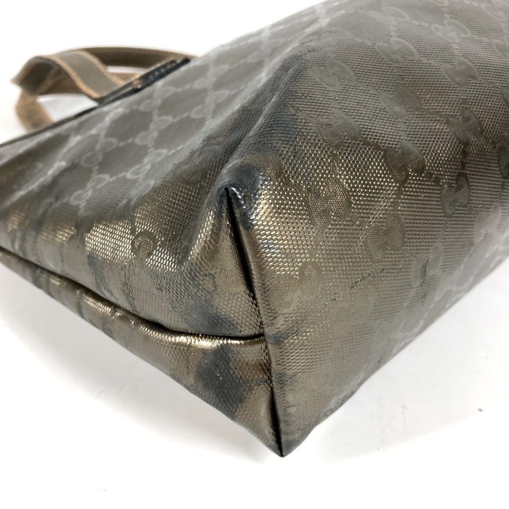 Gucci Metallic Brown Gg Imprimé Shoulder Bag Tote Bag (Pre-Owned)