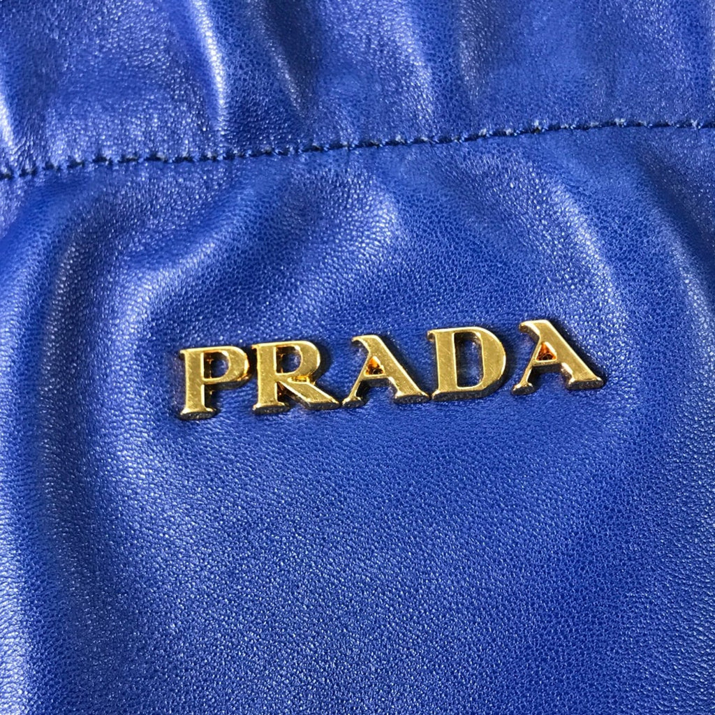 Prada Blue Leather Handbag