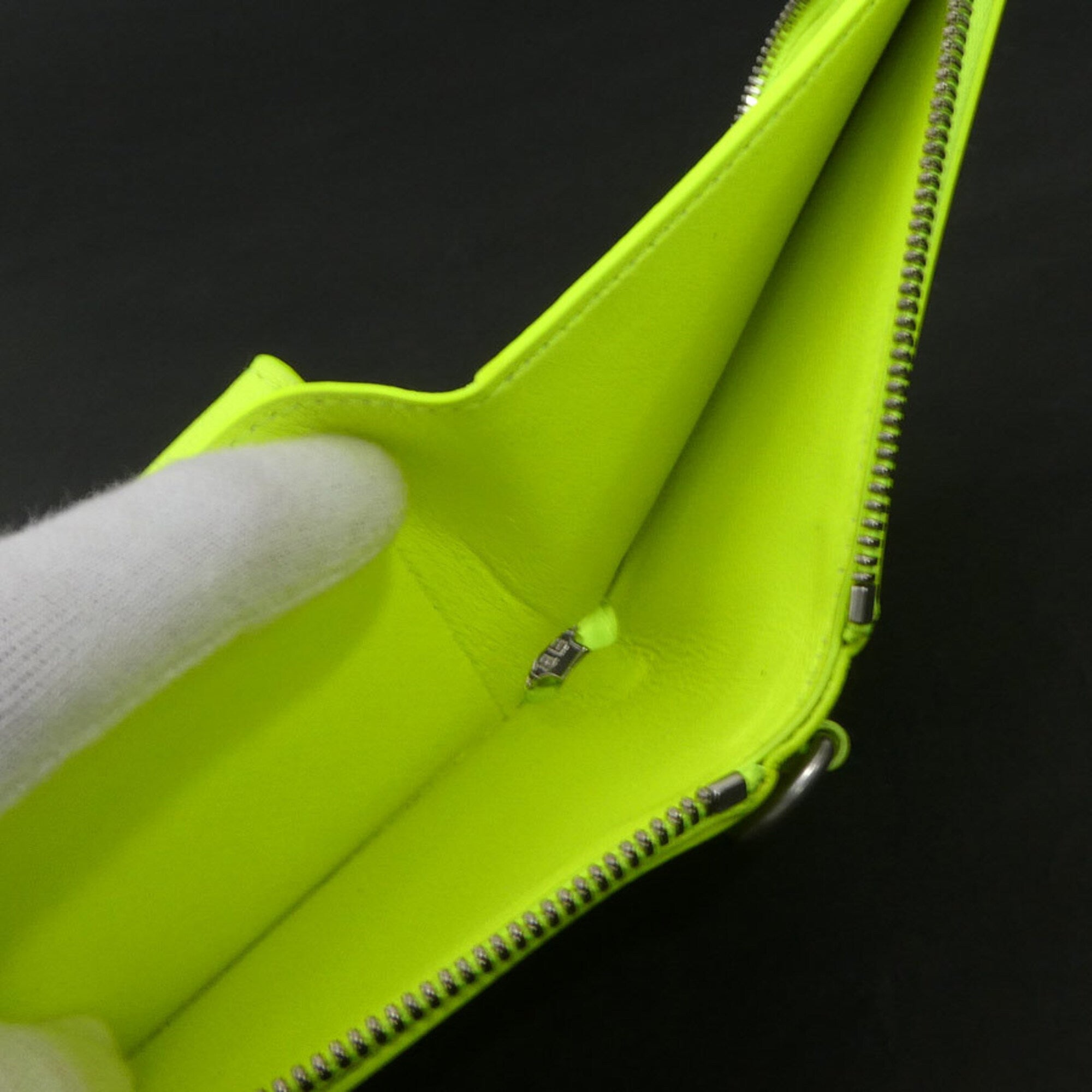 Balenciaga Yellow Leather Wallet (Bi-Fold)