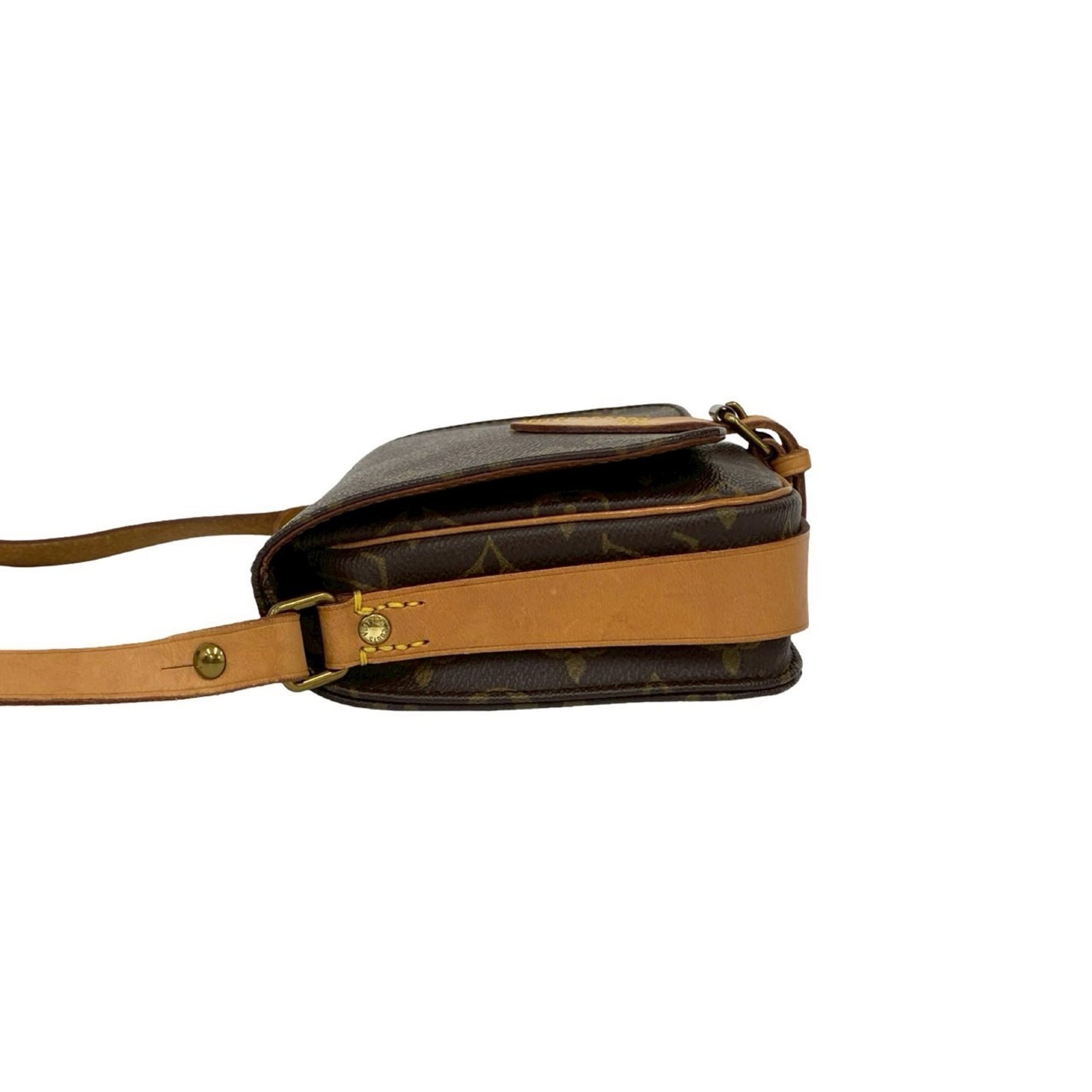 Louis Vuitton Brown Leather Pvc Pochette Shoulder Bag