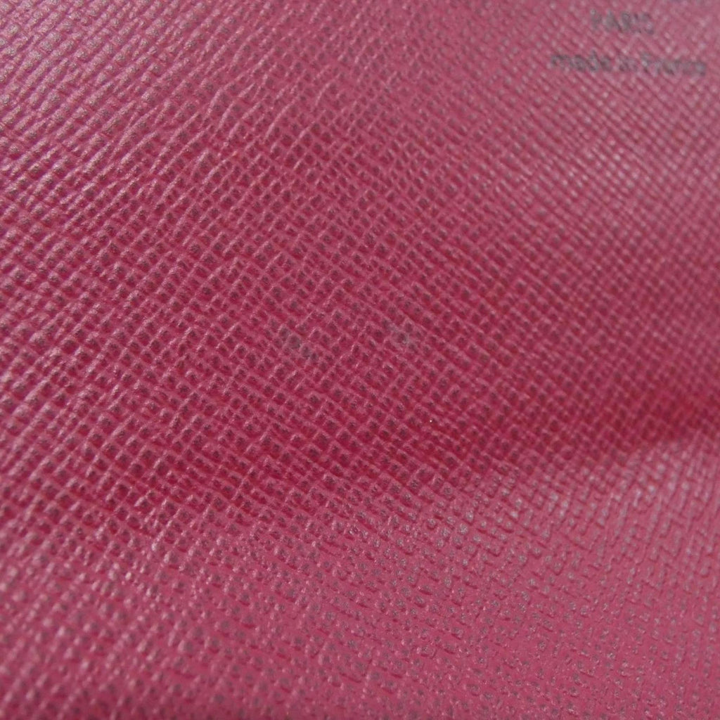 Louis Vuitton Monogram Fuchsia Marron Coated Canvas Long Wallet