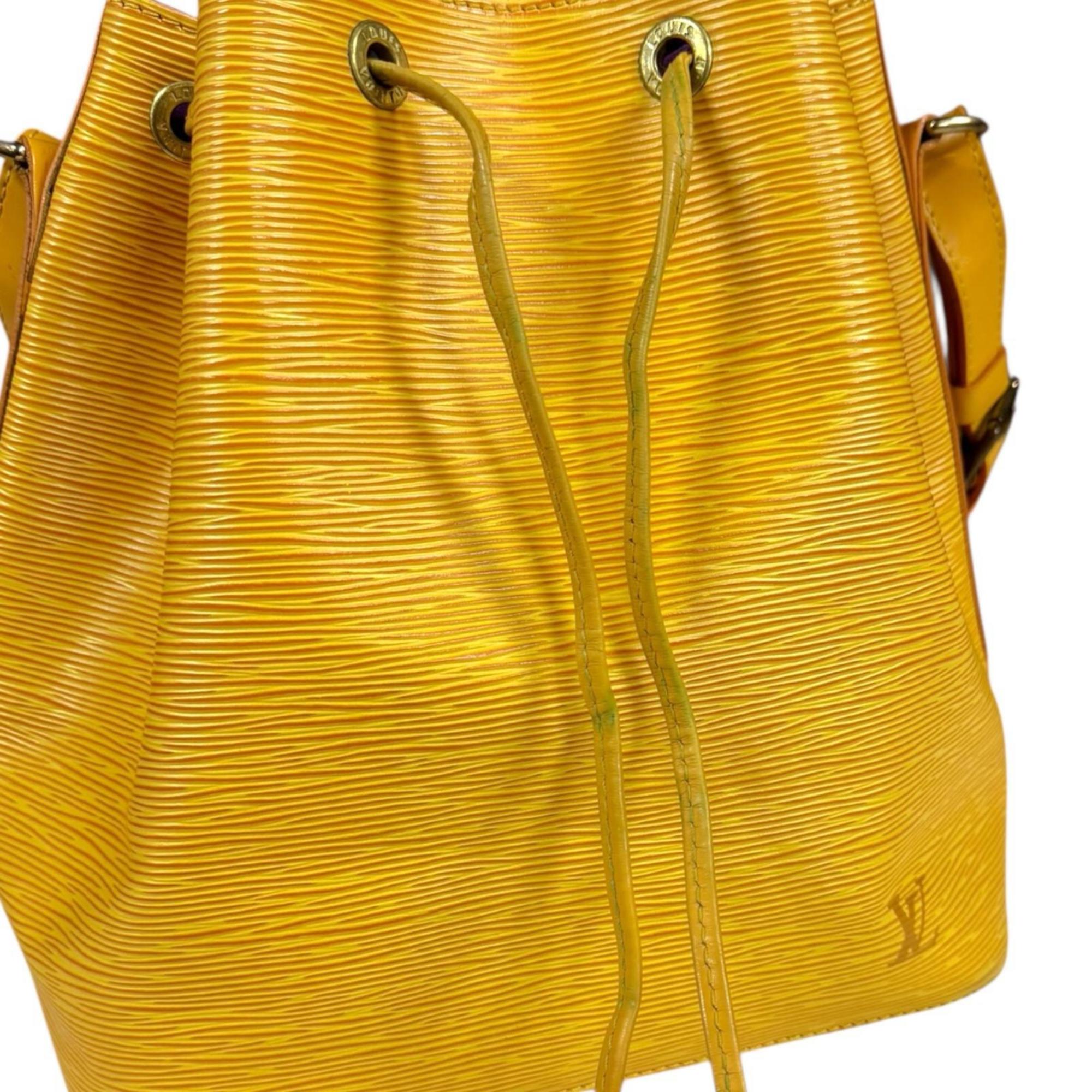 Louis Vuitton Epi Yellow Epi Leather Shoulder Bag