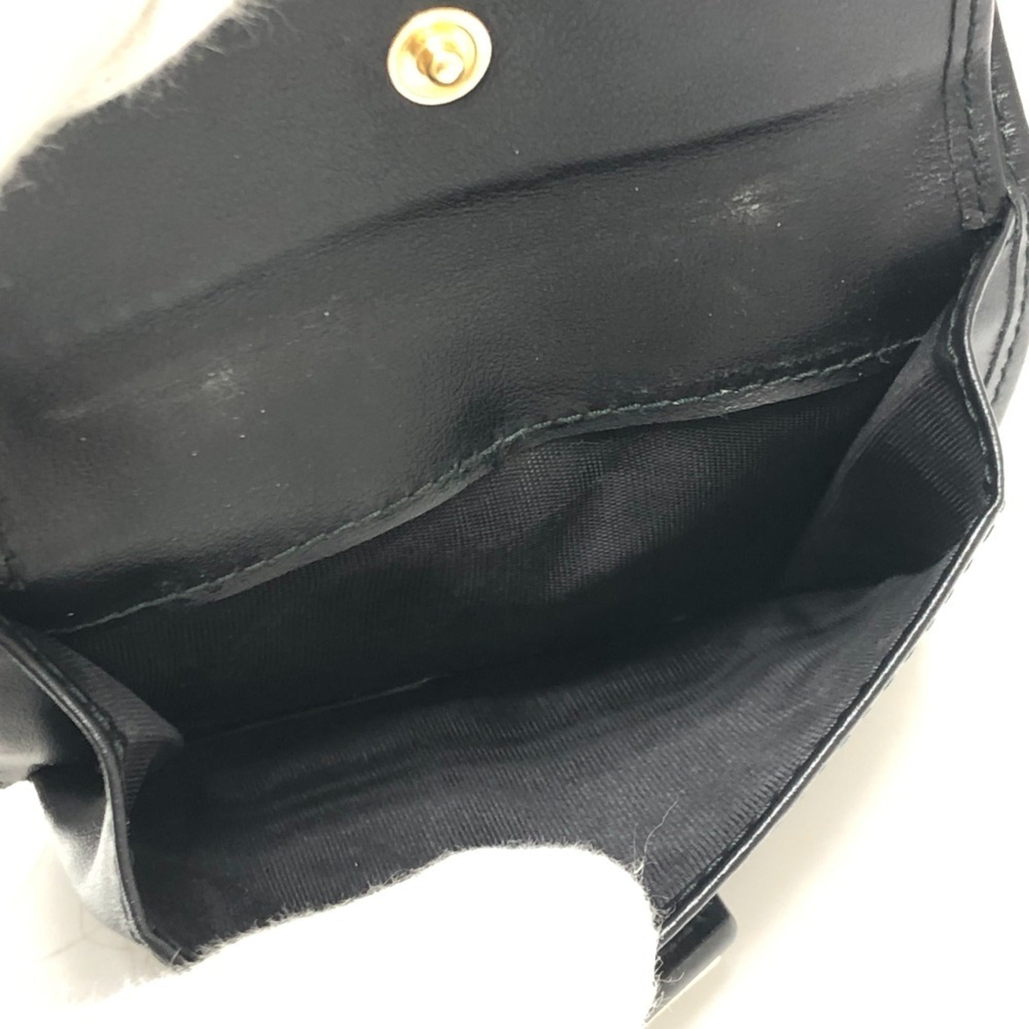 Prada Black Leather Wallet (Bi-Fold)