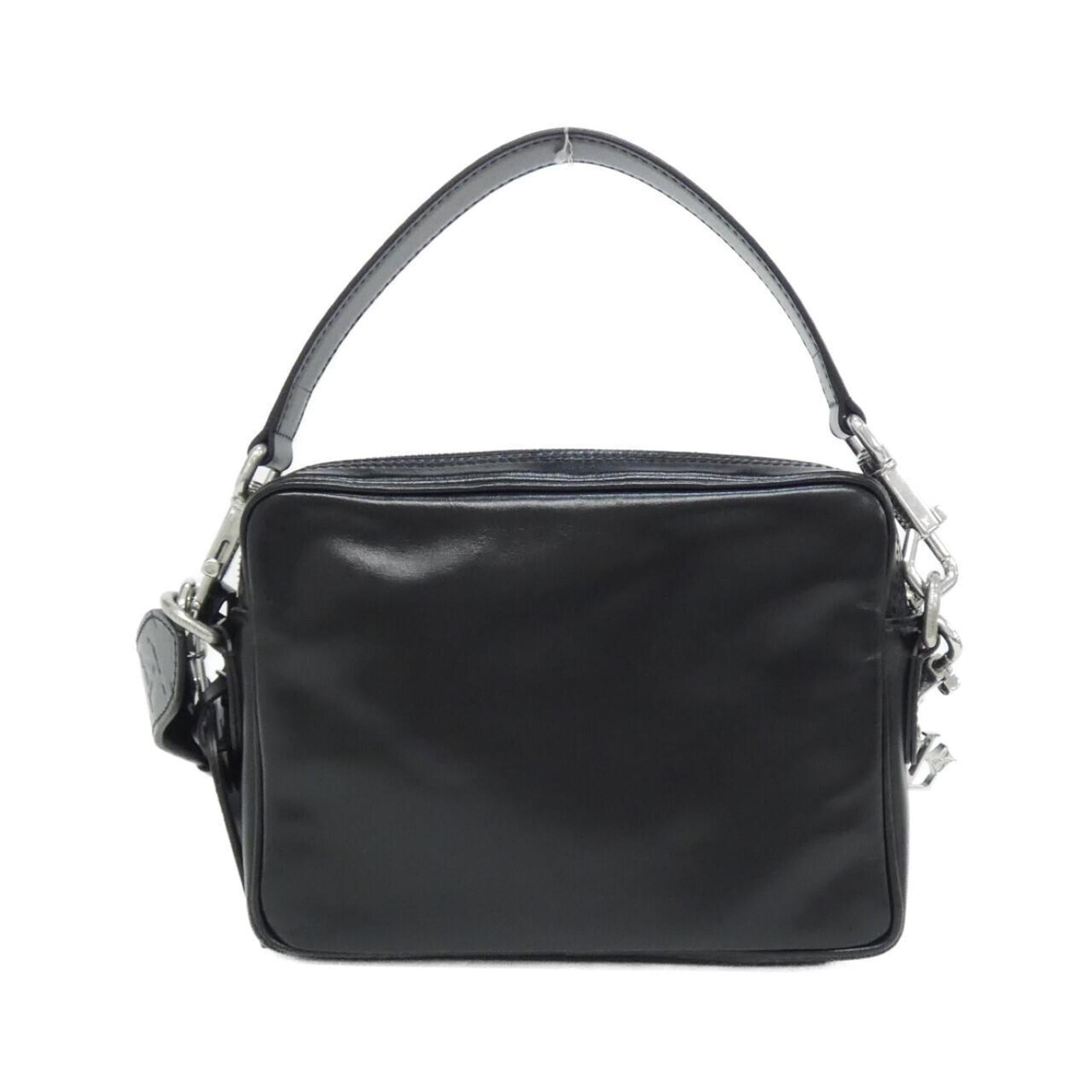 Louis Vuitton Black Leather Shoulder Bag