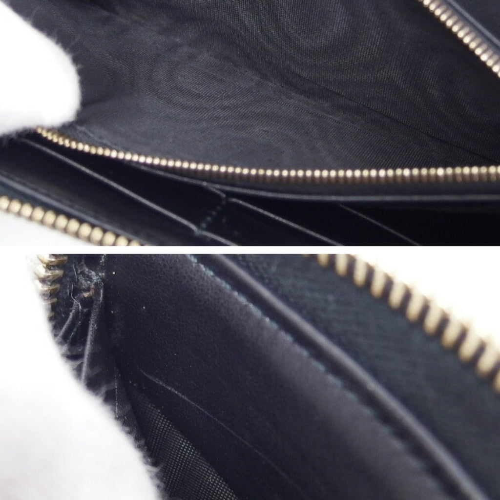 Gucci Black Leather Long Wallet (Bi-Fold) (Pre-Owned)
