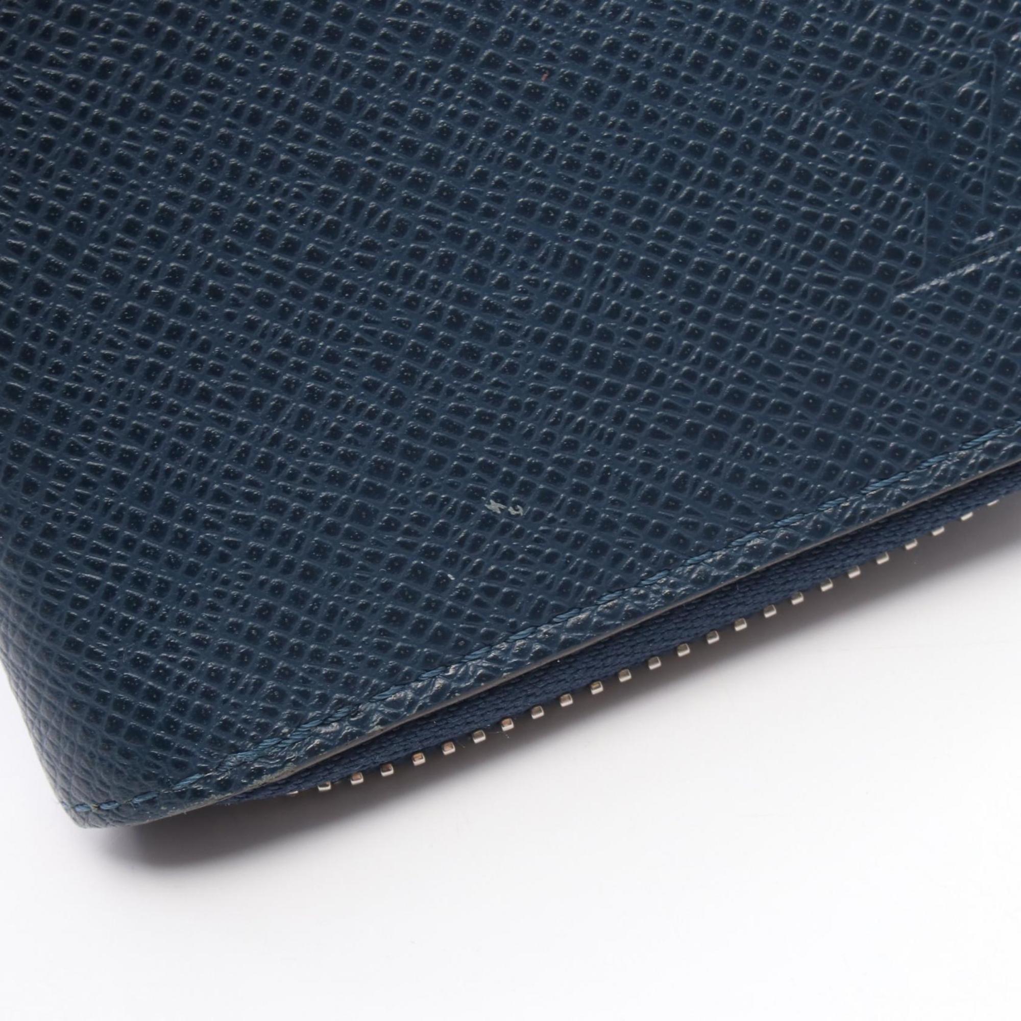 Louis Vuitton Navy Leather Long Wallet