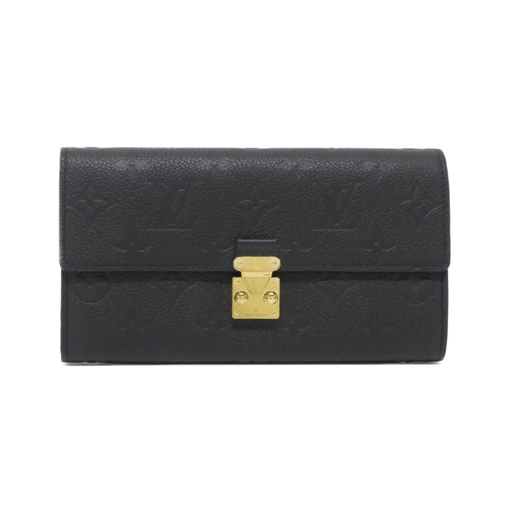 Louis Vuitton Black Monogram Empreinte Long Wallet