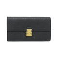 Louis Vuitton Black Monogram Empreinte Long Wallet
