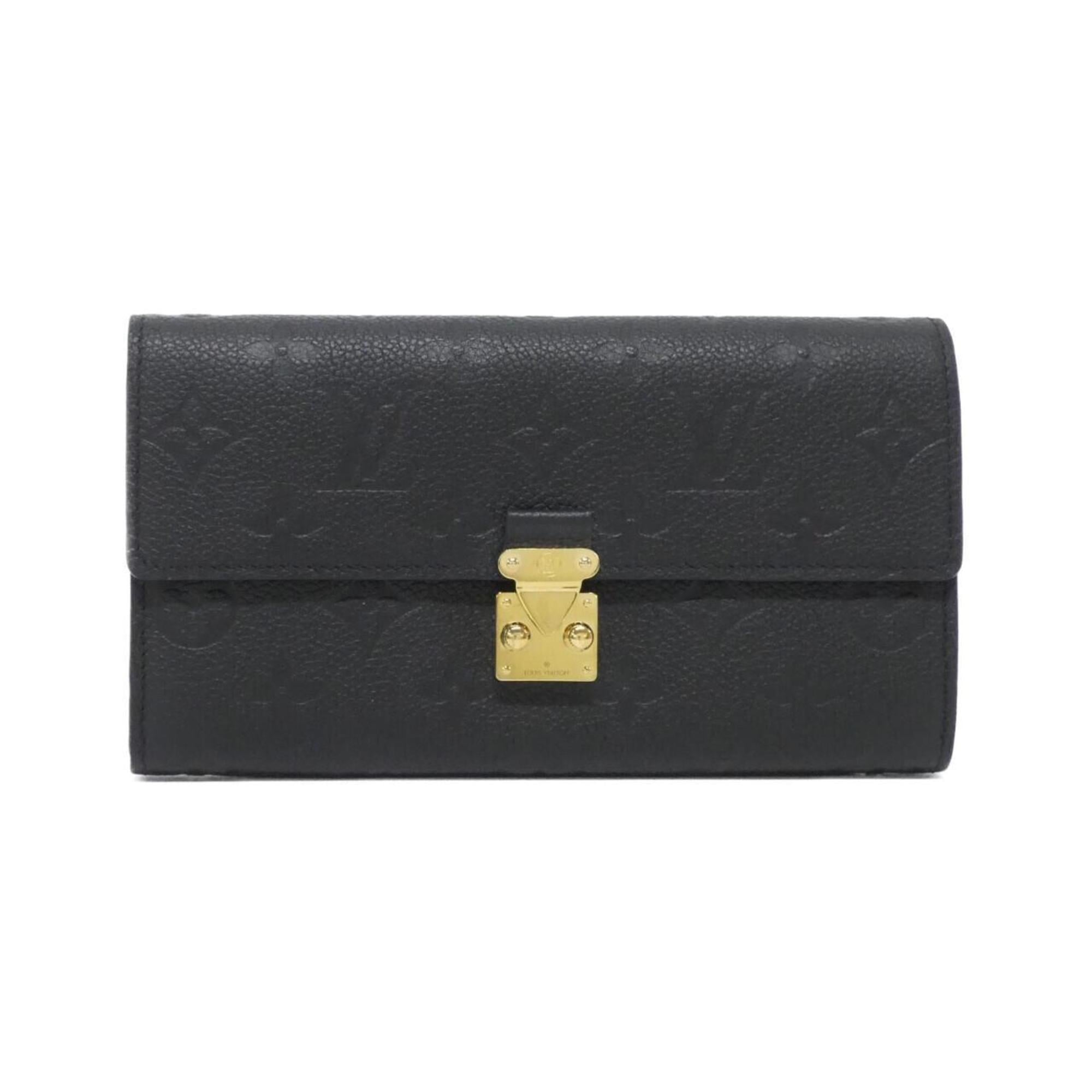 Louis Vuitton Black Monogram Empreinte Long Wallet