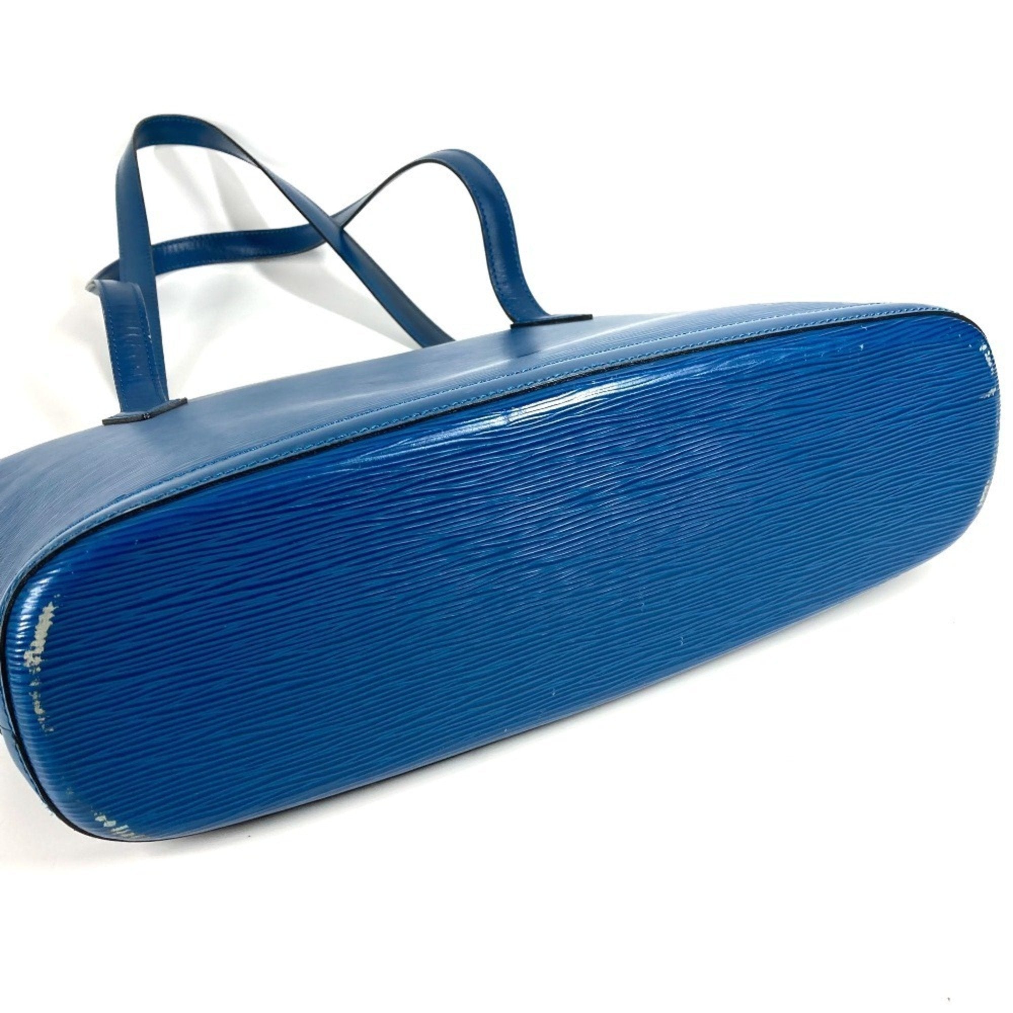 Louis Vuitton Blue Toledo Blue Epi Leather Shoulder Bag Tote Bag