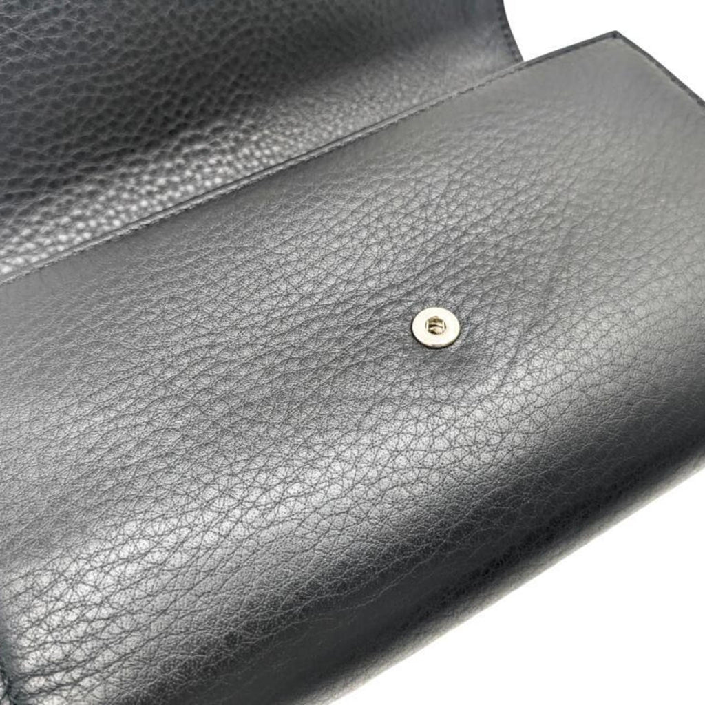Balenciaga Black Leather Long Wallet (Bi-Fold)