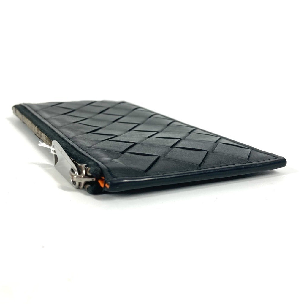 Bottega Veneta Intrecciato Black Leather Coin Purse/Coin Case