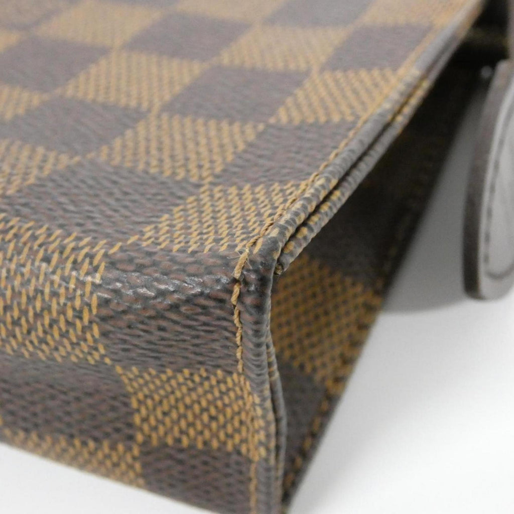 Louis Vuitton Brown Coated Canvas Handbag Pouch