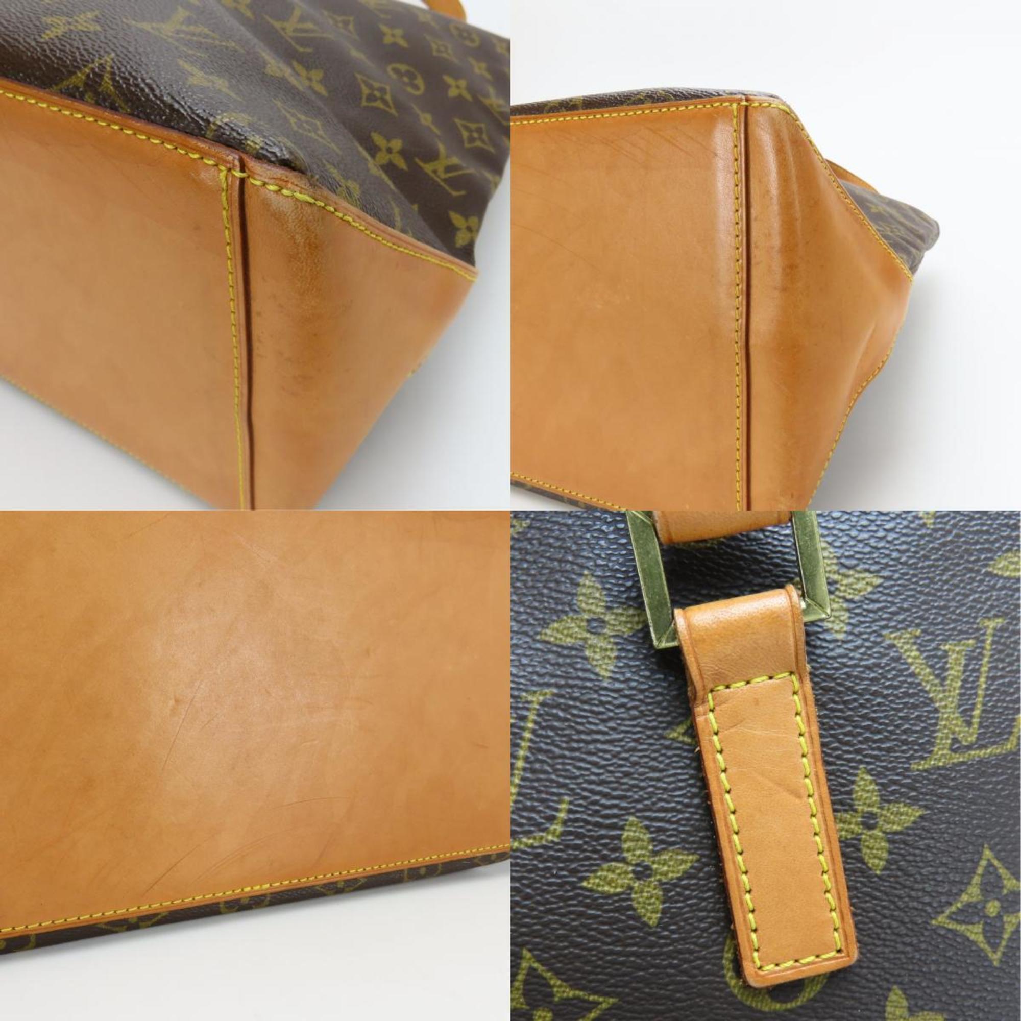 Louis Vuitton Brown Monogram Leather Tote Bag