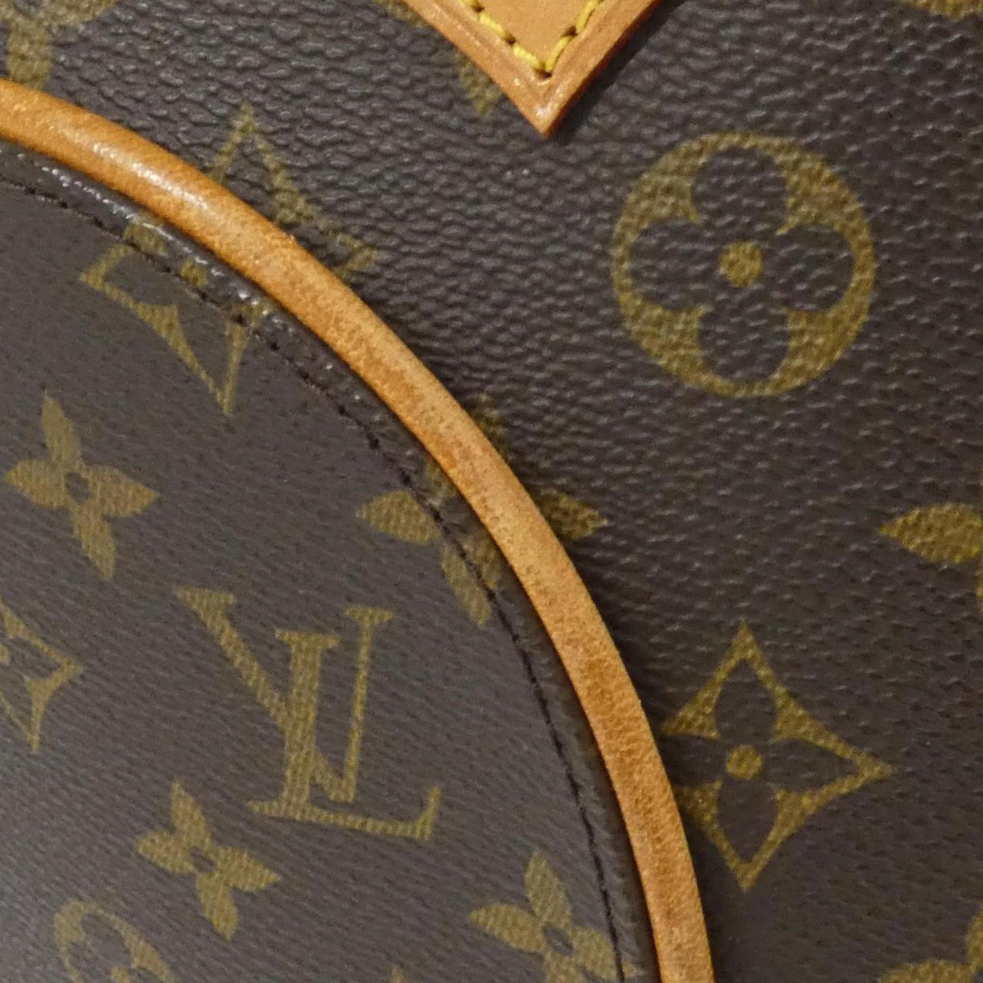 Louis Vuitton Brown Coated Canvas Handbag
