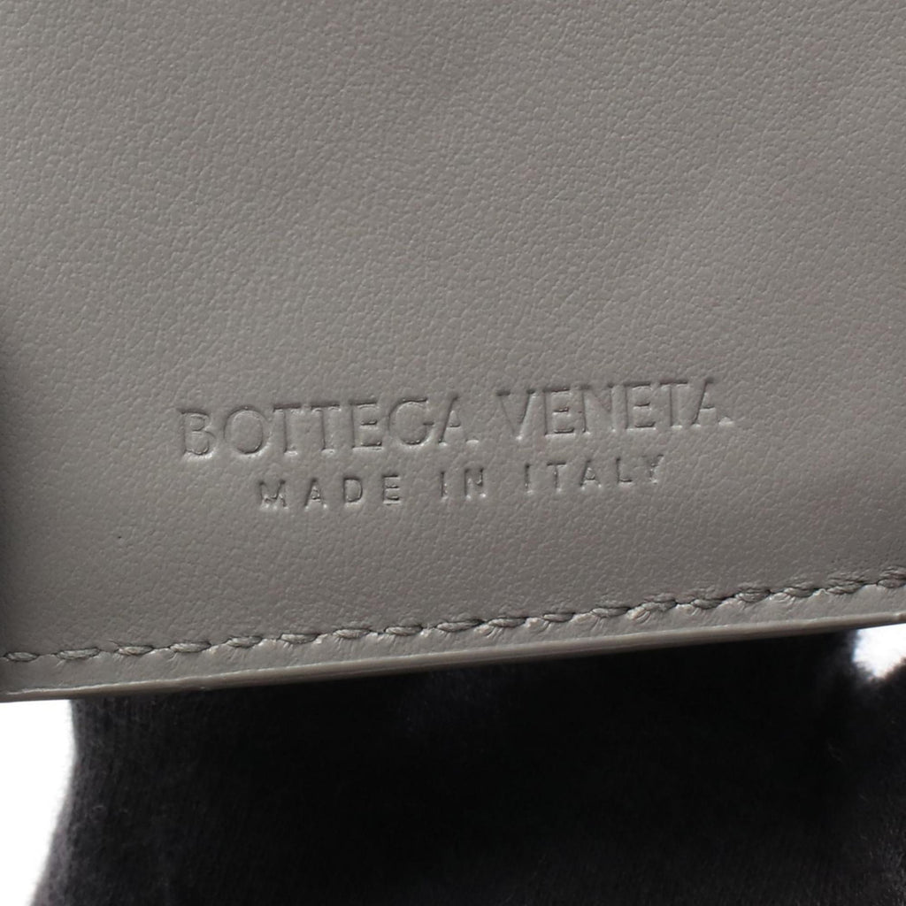 Bottega Veneta Gray Leather Wallet (Tri-Fold)