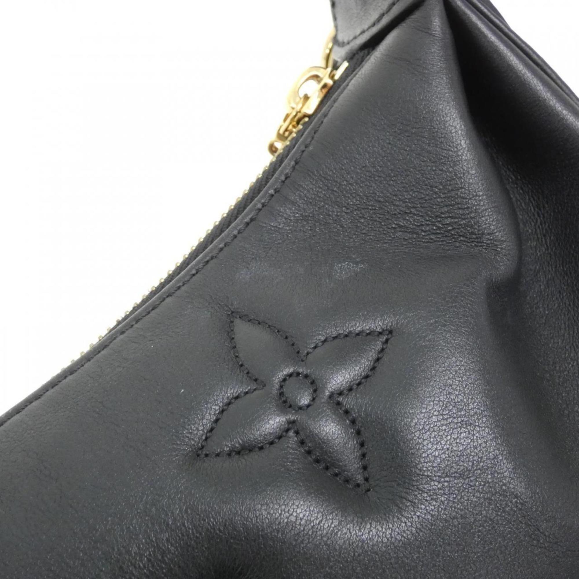 Louis Vuitton Black Leather Shoulder Bag