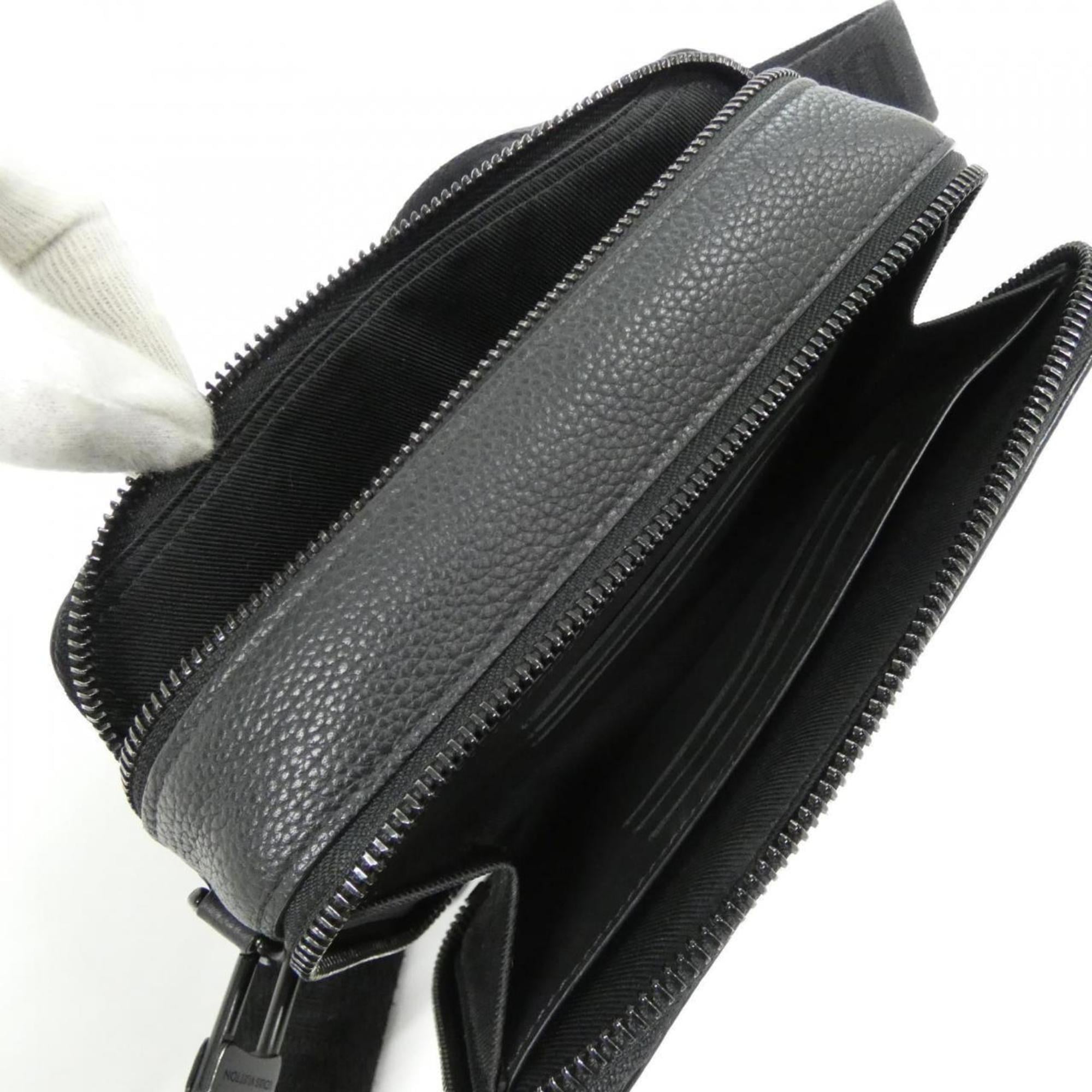 Louis Vuitton Black Leather Shoulder Bag