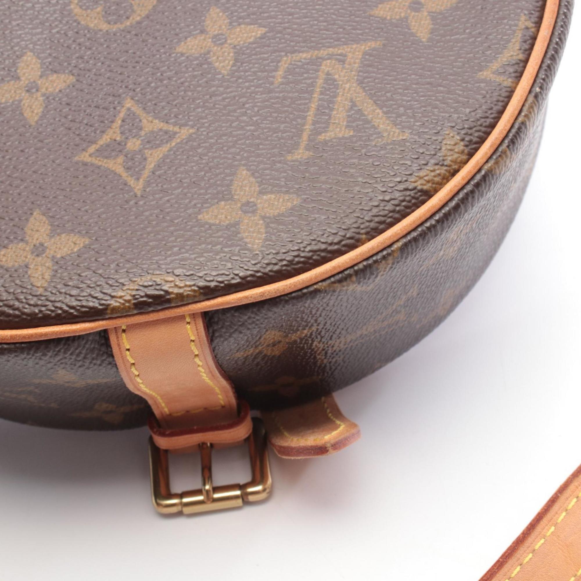 Louis Vuitton Brown Coated Canvas Leather Handbag Shoulder Bag
