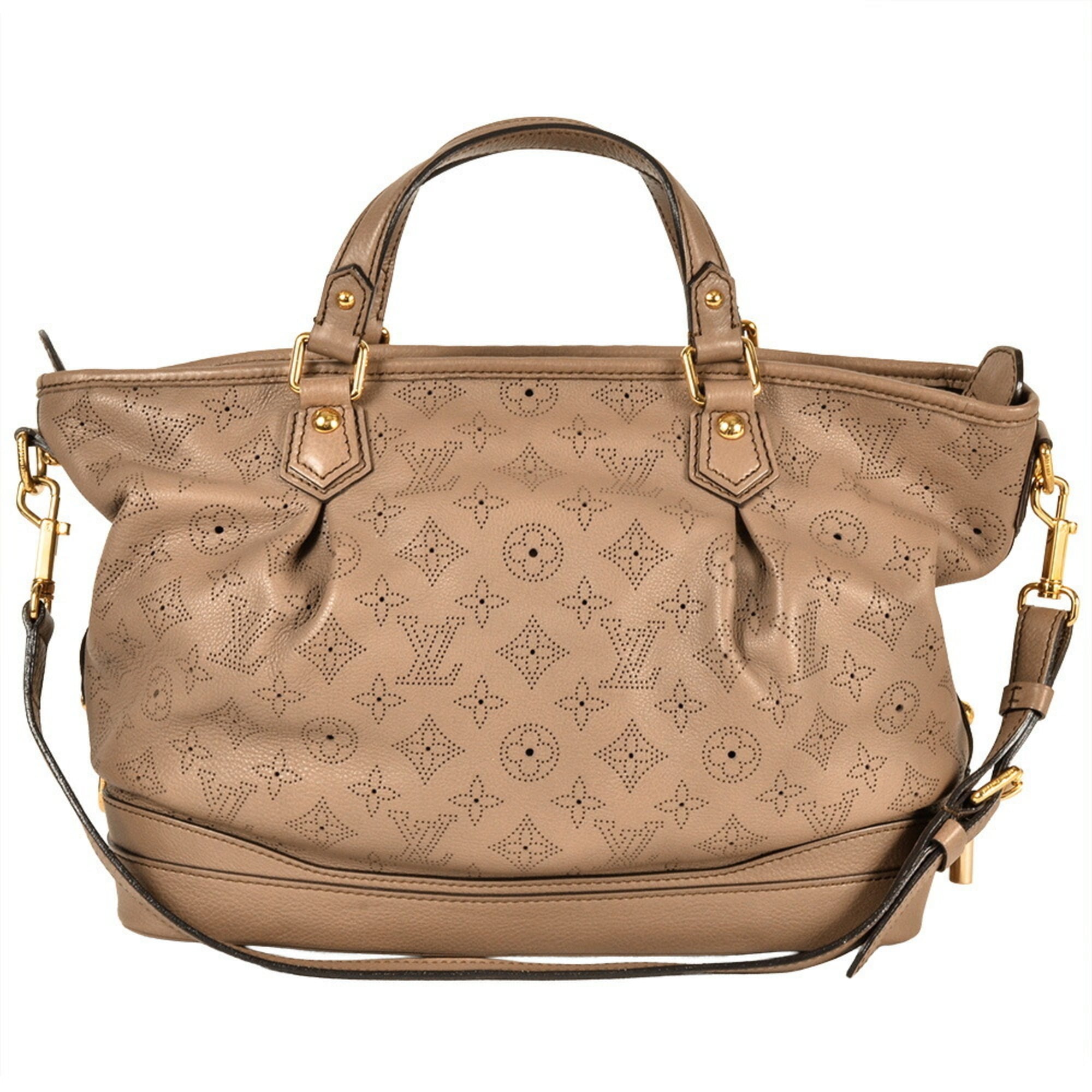 Louis Vuitton Beige Beige Poodle Monogram Mahina Leather Tote Bag