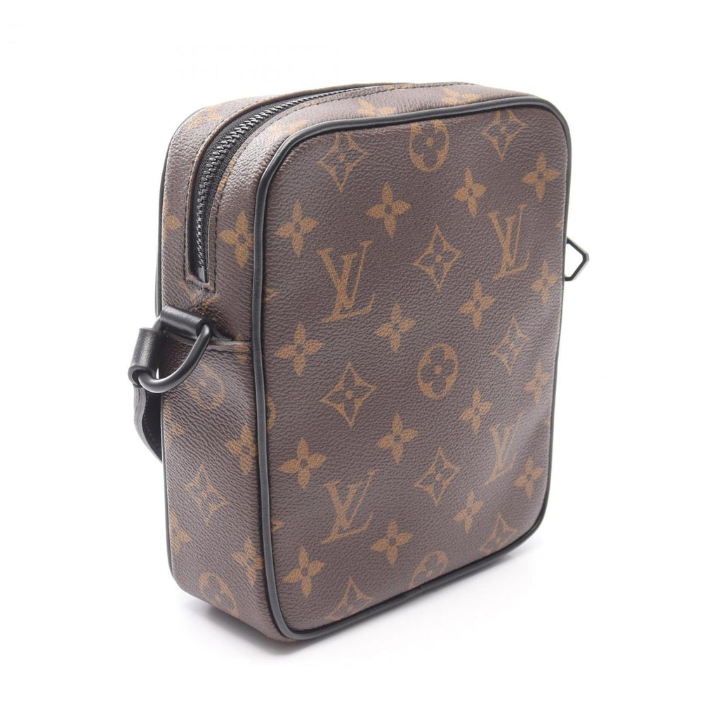 Louis Vuitton Black Brown Monogram Macassar Coated Canvas Shoulder Bag