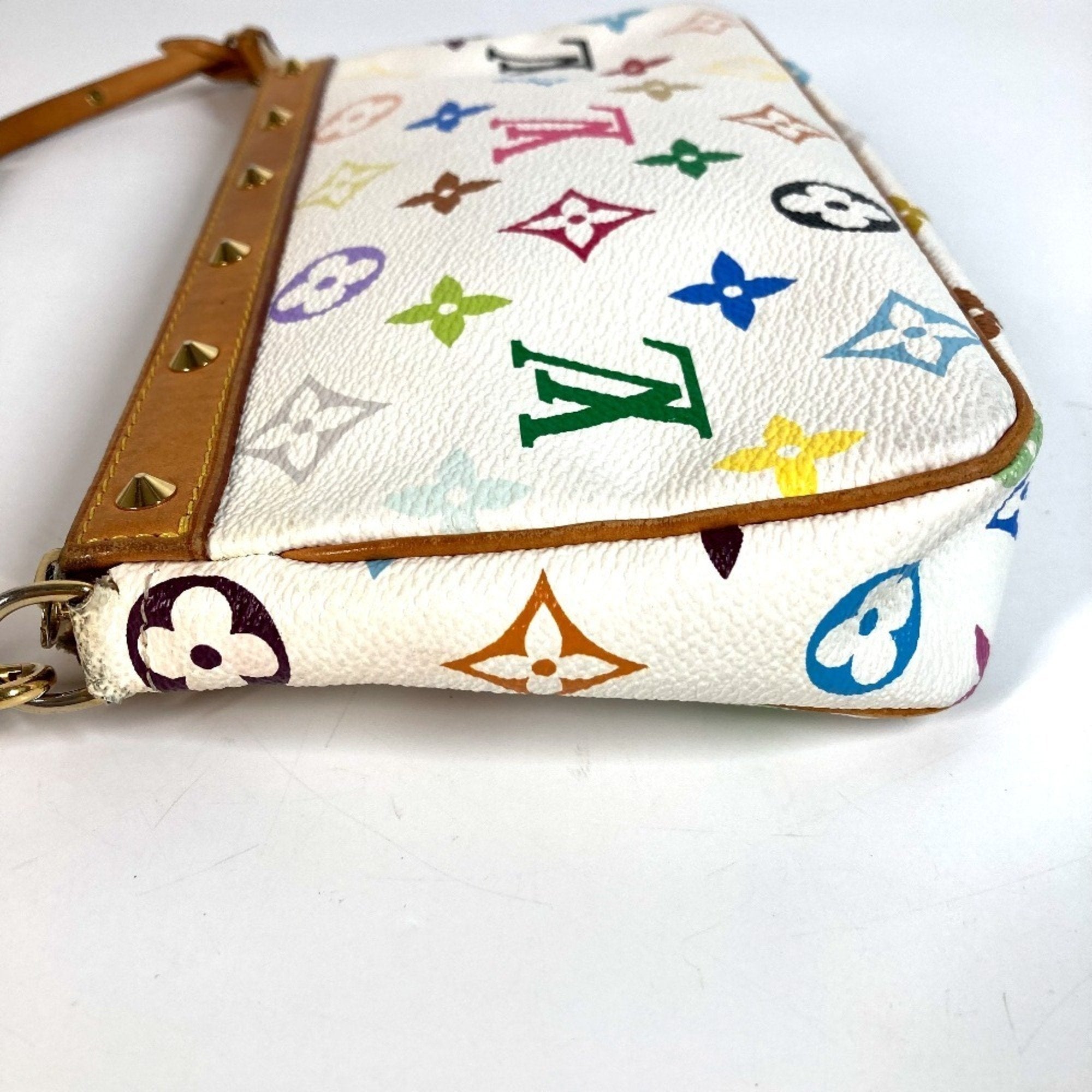 Louis Vuitton Blanc Monogram Multi-Color White Monogram Multicolore Handbag Pouch Shoulder Bag