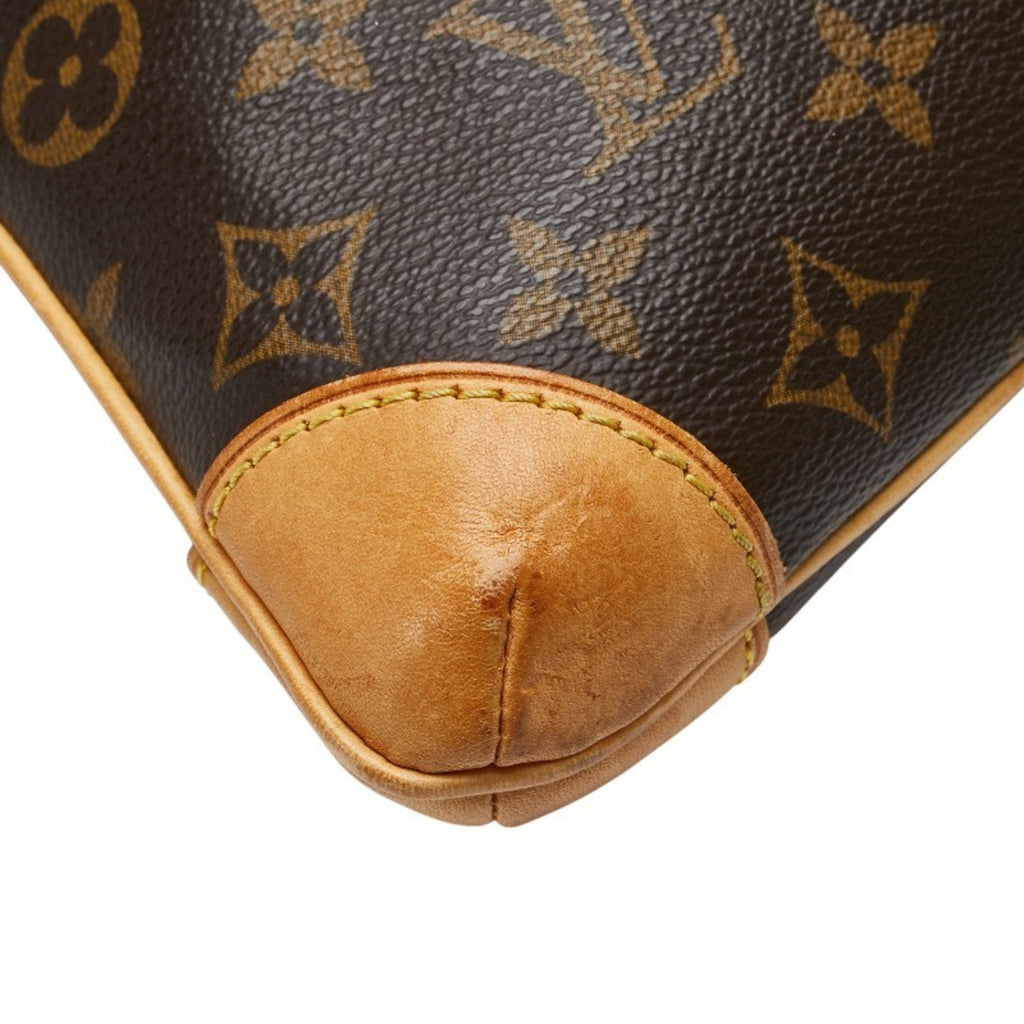 Louis Vuitton Brown Pvc Leather Handbag Shoulder Bag