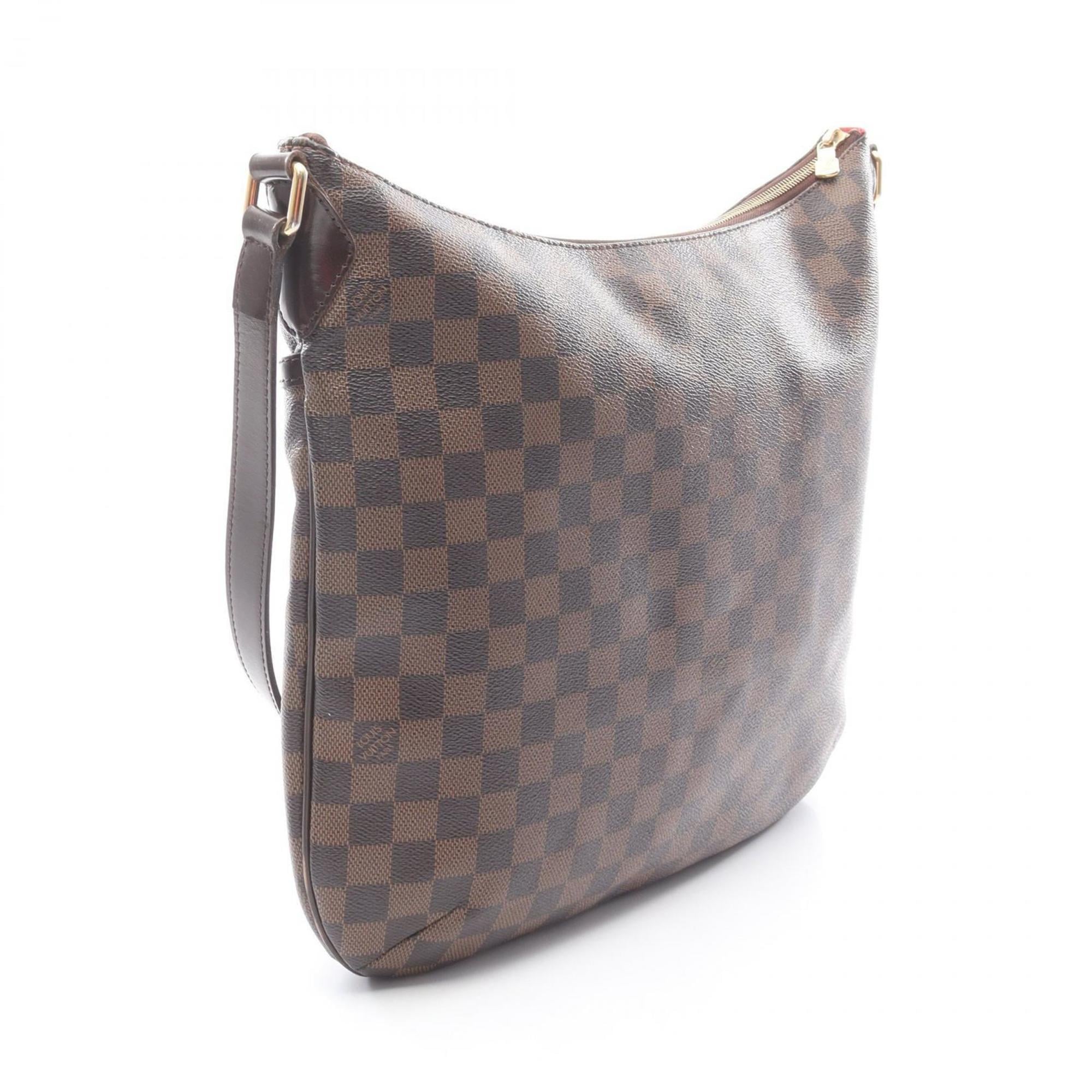 Louis Vuitton Brown Coated Canvas Pvc Damier Canvas Leather Shoulder Bag