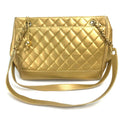 Chanel Gold Leather Shoulder Bag