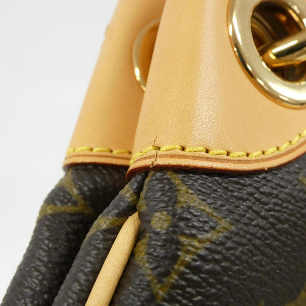 Louis Vuitton Brown Coated Canvas Shoulder Bag