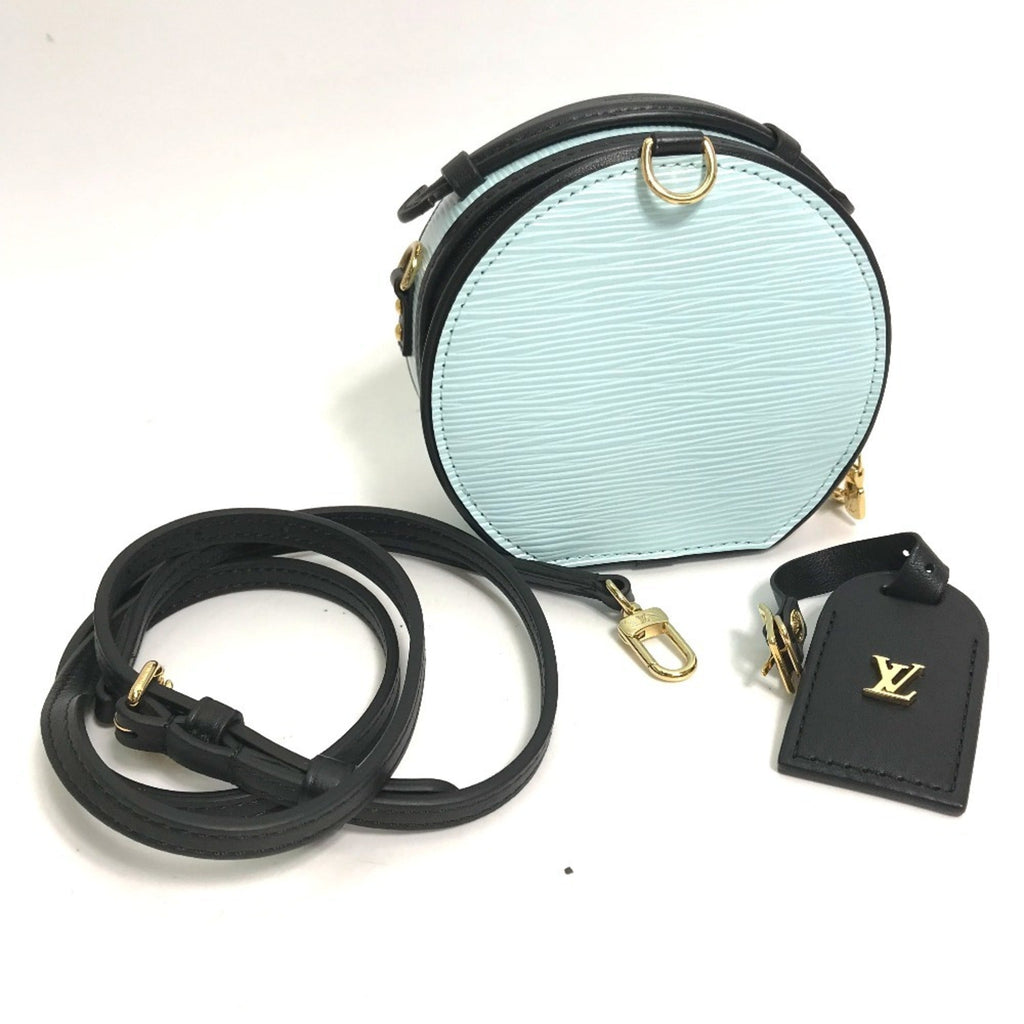 Louis Vuitton Blue Epi Leather Handbag Pouch Shoulder Bag