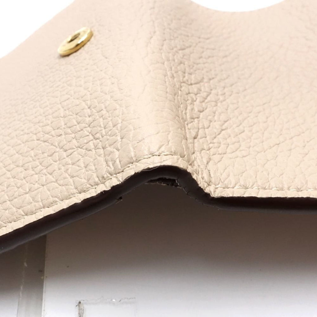 Louis Vuitton Grayish Leather Wallet (Tri-Fold)