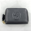 Gucci Black Leather Coin Purse/Coin Case (Pre-Owned)