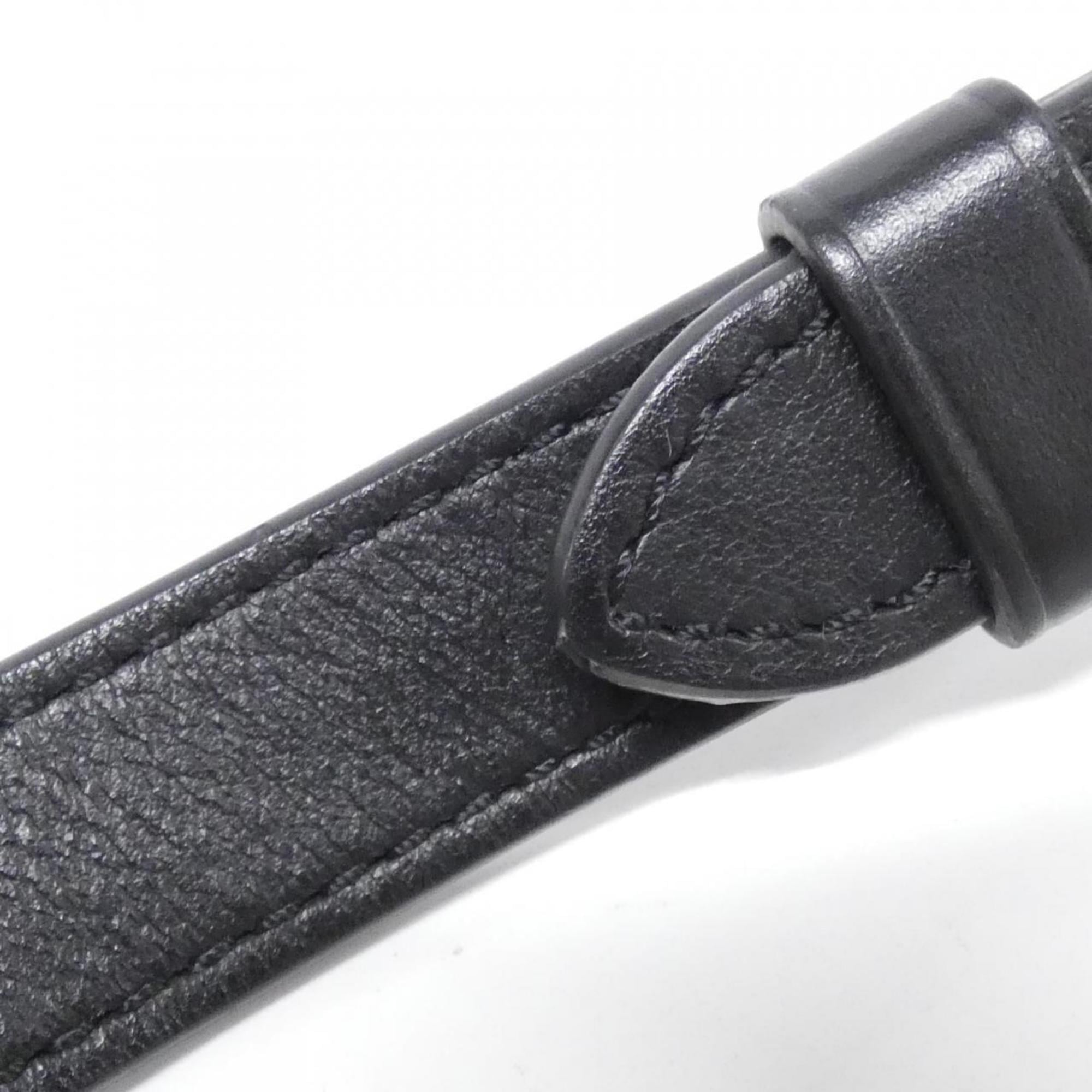 Louis Vuitton Black Leather Shoulder Bag
