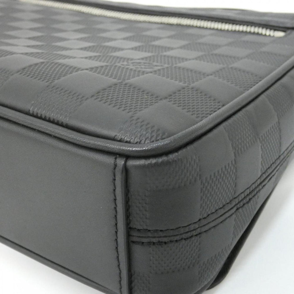 Louis Vuitton Black Leather Shoulder Bag