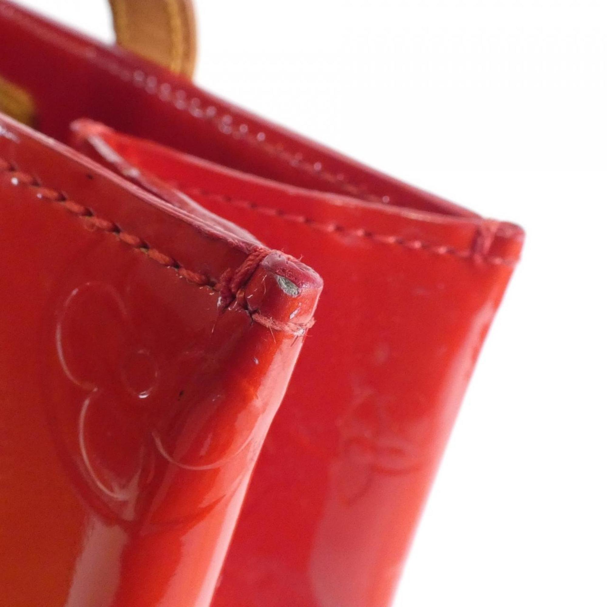 Louis Vuitton Red Color Leather Handbag