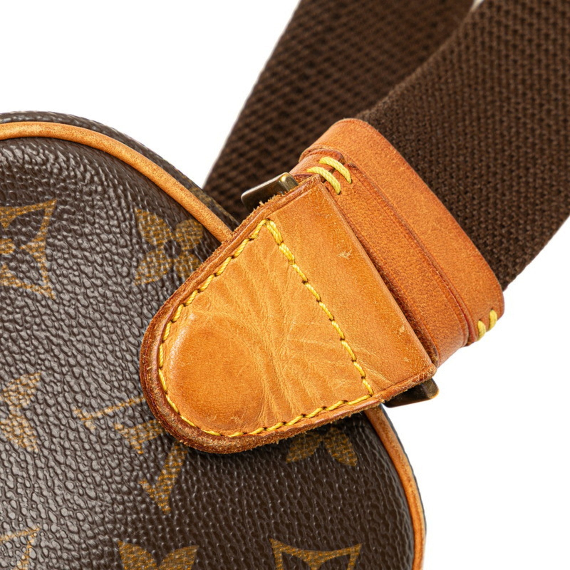 Louis Vuitton Brown Pvc Leather Sling Bag