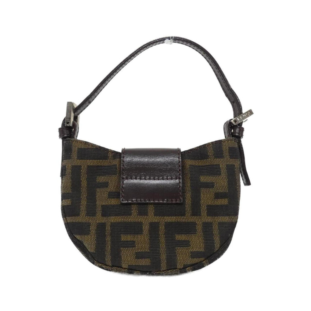 Fendi Silver Canvas Handbag