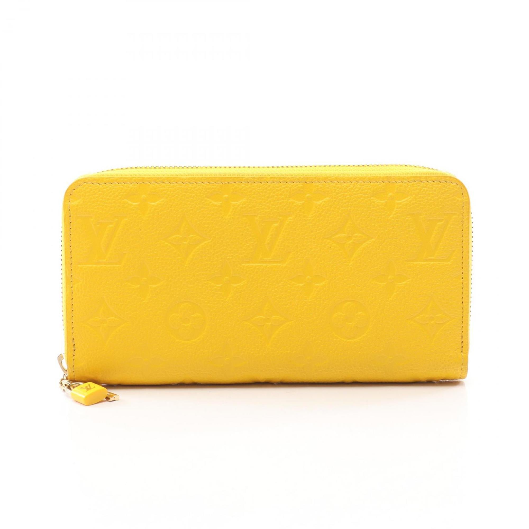 Louis Vuitton Monogram Empreinte Yellow Monogram Empreinte Long Wallet