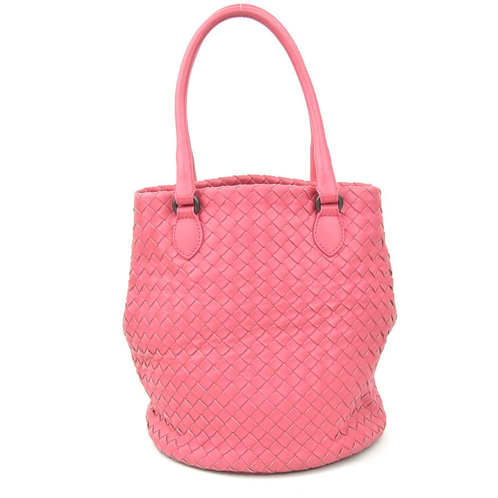 Bottega Veneta Pink Intrecciato Handbag