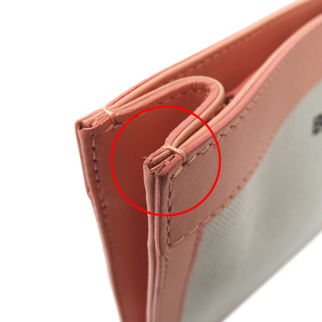 Balenciaga Pink White Canvas Clutch Bag Hand