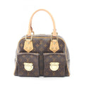 Louis Vuitton Brown Coated Canvas Leather Handbag