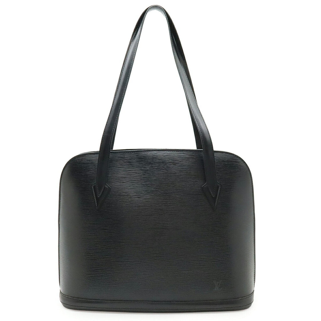 Louis Vuitton Black Noir Epi Leather Shoulder Bag Tote Bag