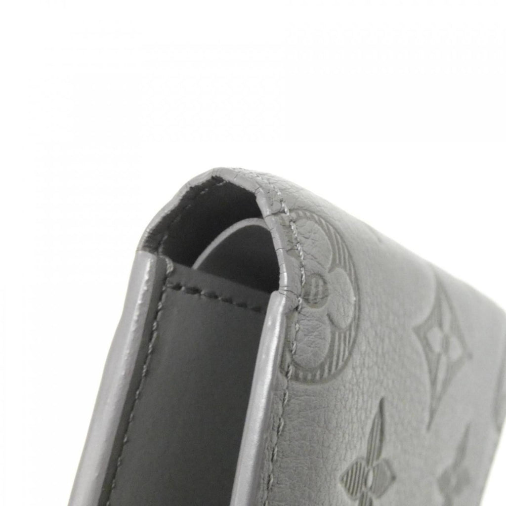 Louis Vuitton Gray Leather Bill Wallet